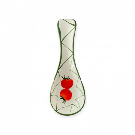 Suport de lingura din ceramica, rosii, 25 cm