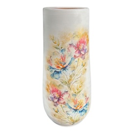 Vaza eleganta, alba, ceramica