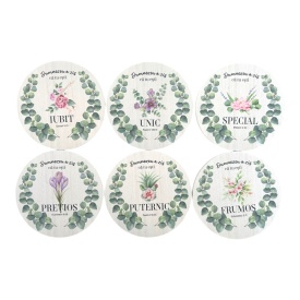 Set suporuri pentru pahare, lemn, citate biblice