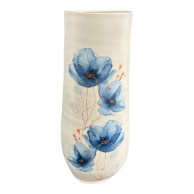 Vaza eleganta, alba, ceramica