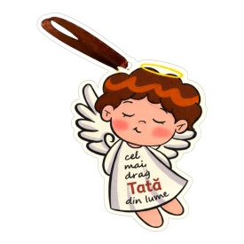 Cadou personalizat tip ingeras pentru tata , simbol al iubirii