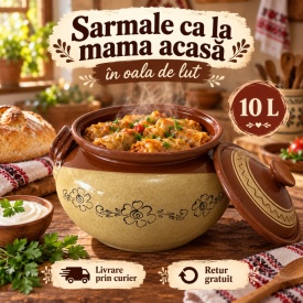 Oala din ceramica pentru sarmale 10 litri - Img 2