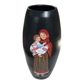 Vaza decorativa traditionala din ceramica, taranca