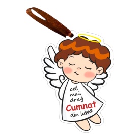 Cadou personalizat tip ingeras pentru cumnat , simbol al iubirii
