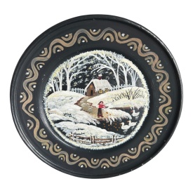 Farfurie de perete, pictata manual, traditionala