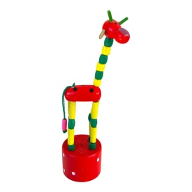 Jucarie cu buton, girafa