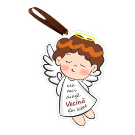 Cadou personalizat tip ingeras pentru vecina , simbol al iubirii