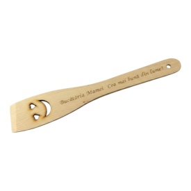 Spatula din lemn personalizata bucataria mamei 30 cm – cadou emotionant pentru gatit