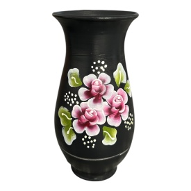 Vaza ceramica pentru flori, pictata manual, autentica - Img 3