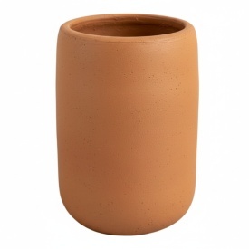 Vaza ceramica, terracotta, 12 cm lucrata manual la roata olarului, nedecorata, pentru pictura sau decor rustic