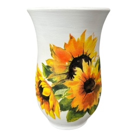 Vaza moderna cu floarea soarelui