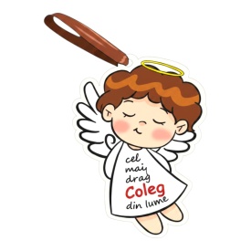 Cadou personalizat tip ingeras pentru coleg, simbol al iubirii