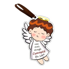 Cadou personalizat tip ingeras pentru cumnata , simbol al iubirii