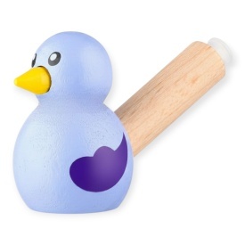 Fluier din lemn în formă de pasăre – jucărie muzicală pentru copii, sunet ciripit, 4 x 5 cm