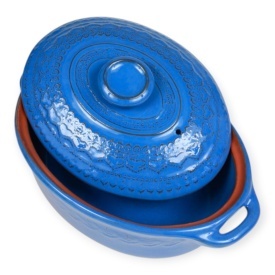 Vas din ceramică smălțuită pentru cuptor – ideal pentru sarmale și tocănițe