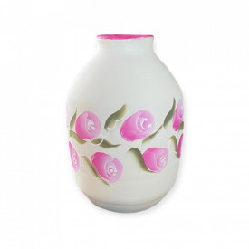 Vaza moderna, pictata manual, 16cm