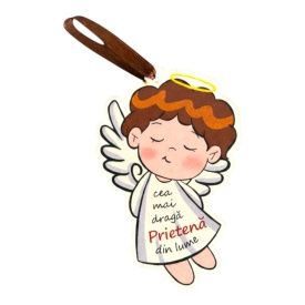 Cadou personalizat tip ingeras pentru prietena , simbol al iubirii