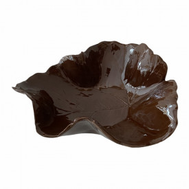 Platou maro tip frunza din ceramica