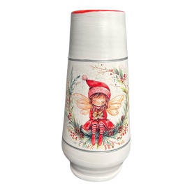 Vaza decor Craciun – elf, conica