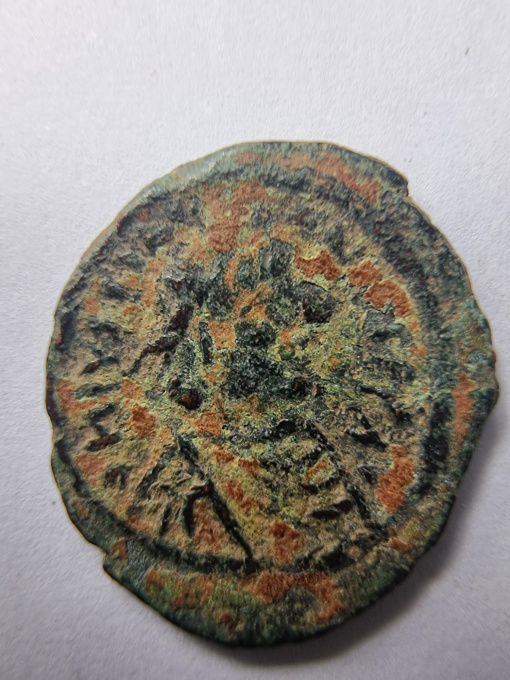 Moneda bizantină autentică – Justinian cel Mare (527–565 d.Hr.)