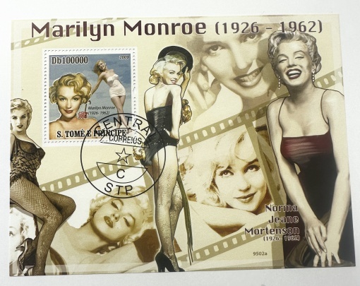 Bloc Filatelic (Coliță) São Tomé și Príncipe – Marilyn Monroe (2009)