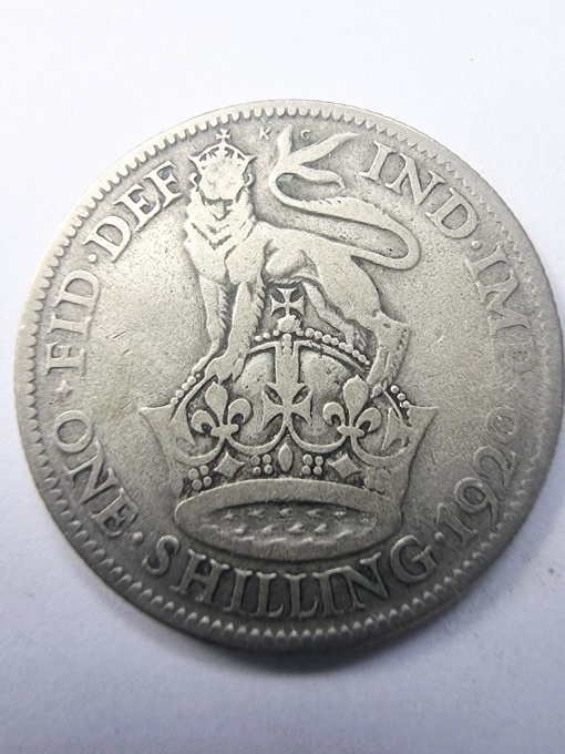 Regatul Unit - George V - 1 Shilling 1929 - Argint 0.500