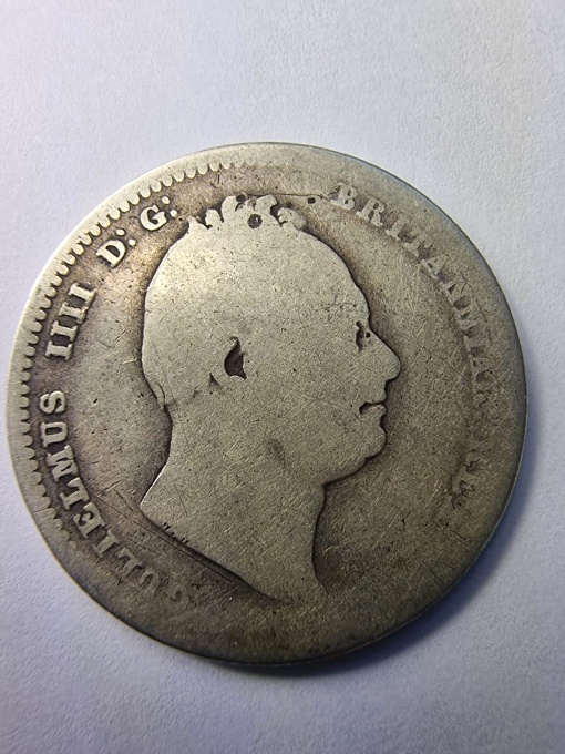 Shilling britanic din argint – 1834 – William IV
