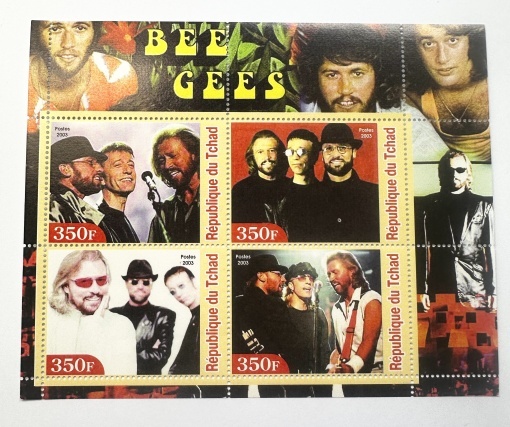 Bloc Filatelic (Coliță) Ciad - Bee Gees (2003)
