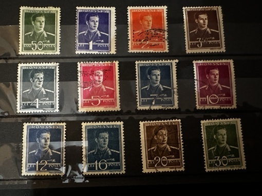 🇷🇴 Set Timbre România – Regele Mihai I în uniformă (1940–1947)