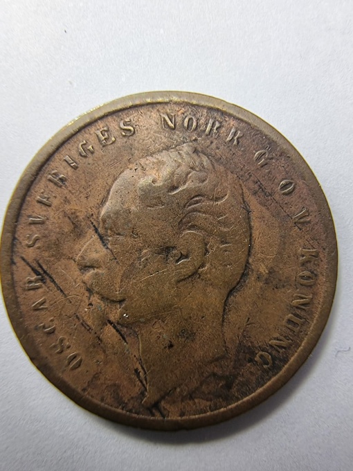 🪙 1 Öre 1858 – Uniunea Suedia-Norvegia, Regele Oscar I
