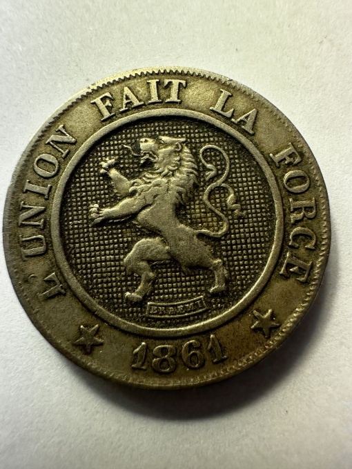 🪙 Belgia – 10 Centimes 1861 – Leopold I