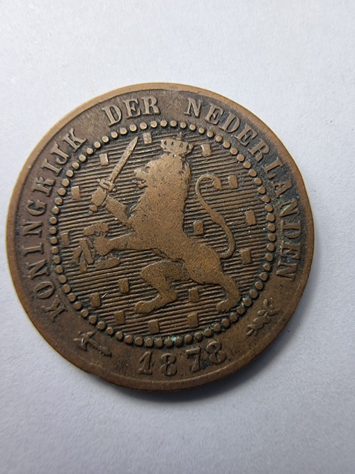 1 Cent 1878 – Regatul Țărilor de Jos – Willem al III-le