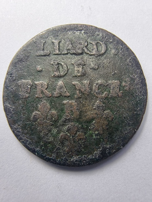 1 Liard 1637 – Ludovic al XIII-lea, Franța