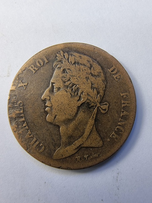 5 Centimes 1828 - Charles X - Moneda pentru Coloniile Franceze