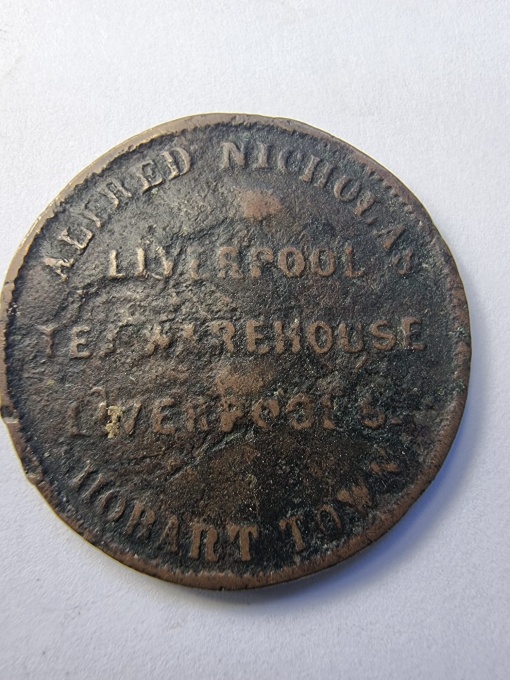 Jeron comercial Alfred Nicholas – Hobart Town ( 1850-1870 ) - Tasmania / Australia