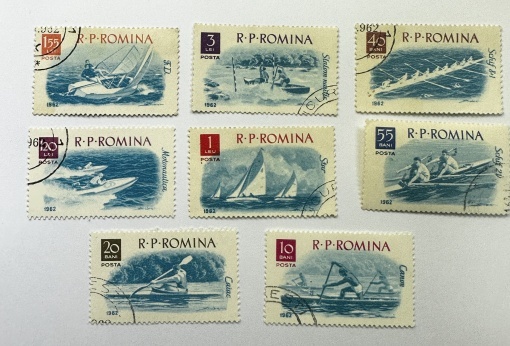 Timbre România R.P.R. 1962 – Sporturi Nautice