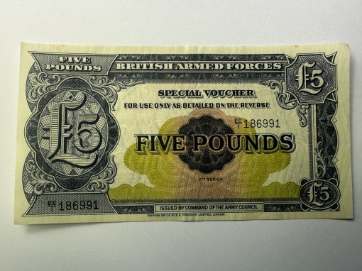 🇬🇧 British Armed Forces – 5 Pounds, 2nd Series