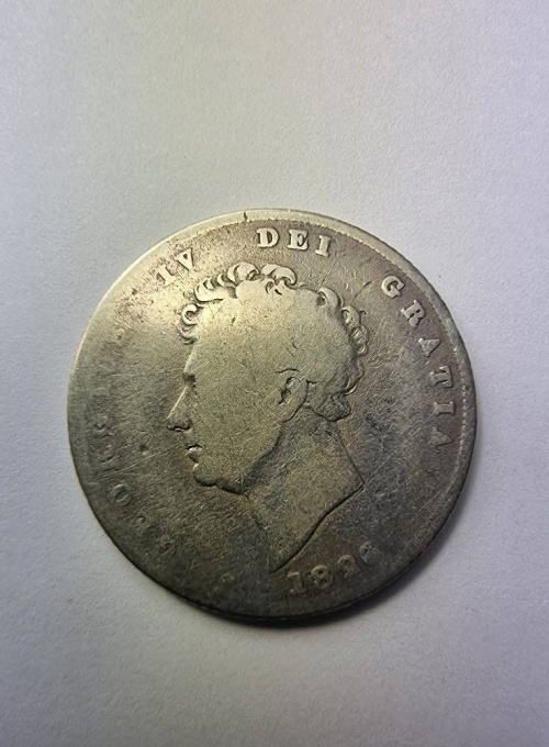 One Shilling 1826 , GEORGE IV , Argint