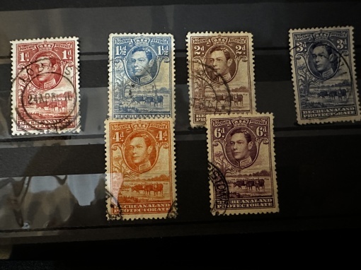 🇬🇧 Timbre coloniale BECHUANALAND – George VI – 1938–52 – Imperiul Britanic