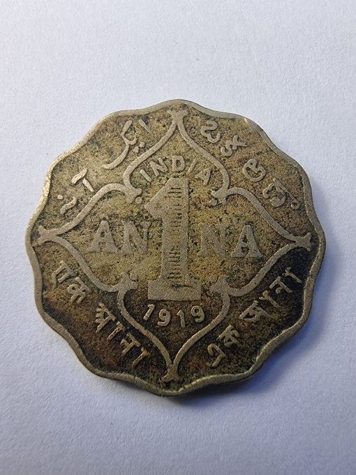 1 Anna – India Britanică – 1919, -George V