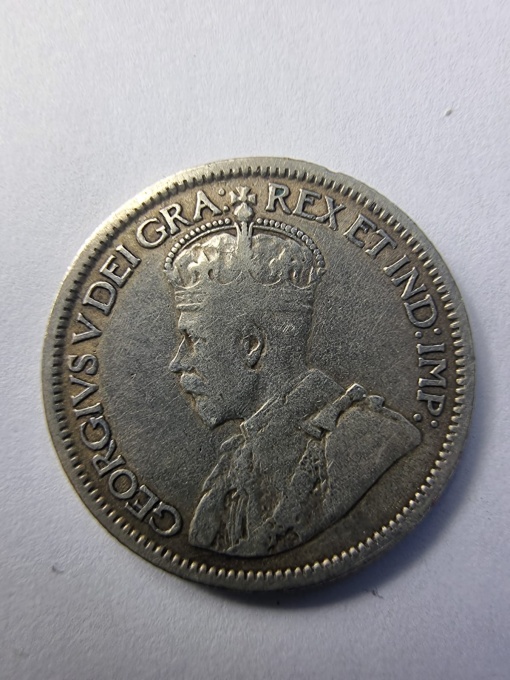 10 Cents – Canada – 1916 – George V - argint
