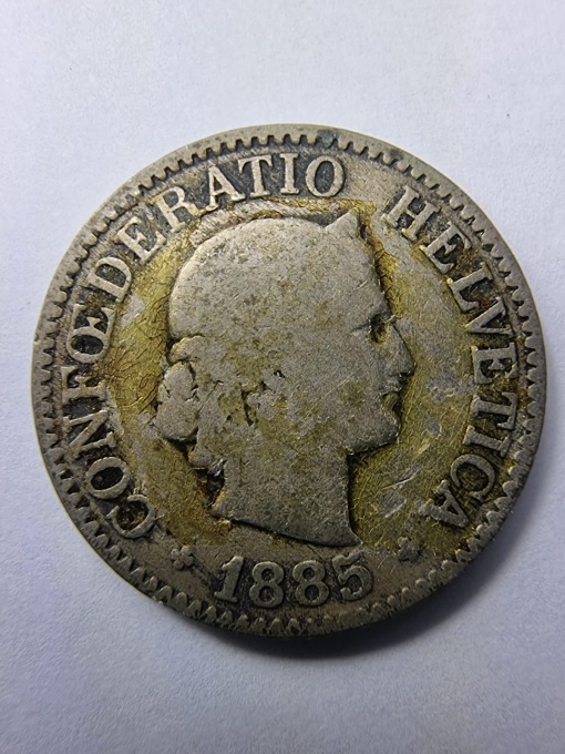 10 Rappen Elveția 1885 – Confederația Elvețiană
