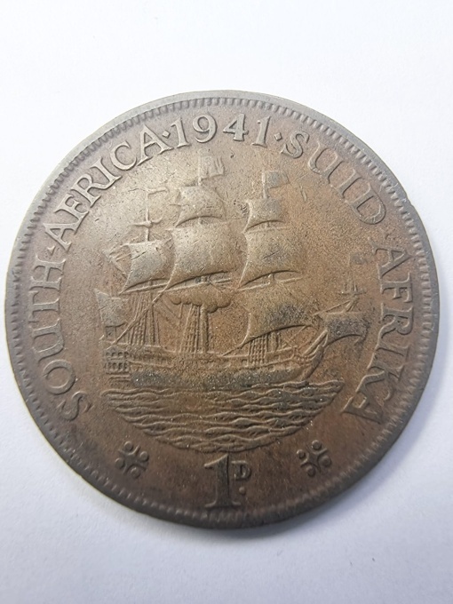 Africa De Sud - George V - 1 Penny 1941