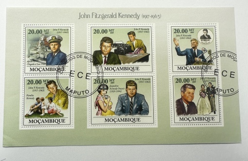 Bloc filatelic Mozambique 2009 – John F. Kennedy (1917–1963)