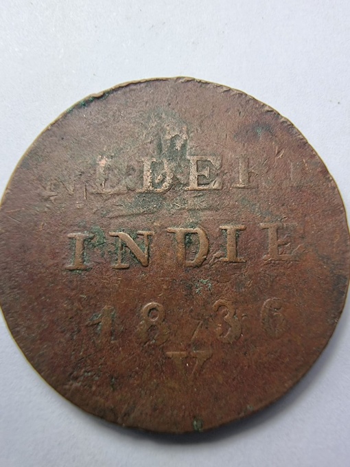 Indiile Olandeze , Colonie a Tarilor de Jos (Indonesia ) - 2 Cents (Duit) 1836