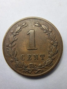 1 Cent 1878 – Olanda – Willem III - Img 2