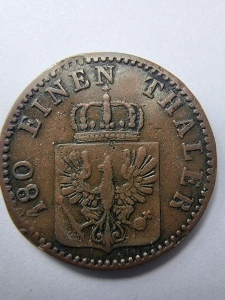 2 Pfennige 1864, Prusia (Regatul Prusiei) - Img 2
