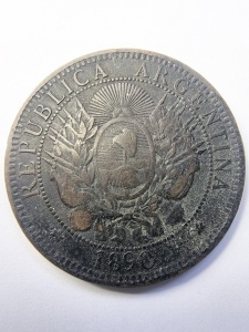 Argentina - 2 Centavos 1890 - Img 1