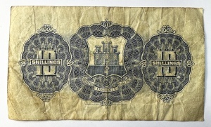 Bancnota Gibraltar - 10 Shillings 1942 - Img 2