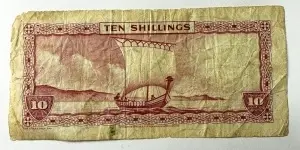 Bancnota Isle of Man - 10 Shillings 1961 - Img 2